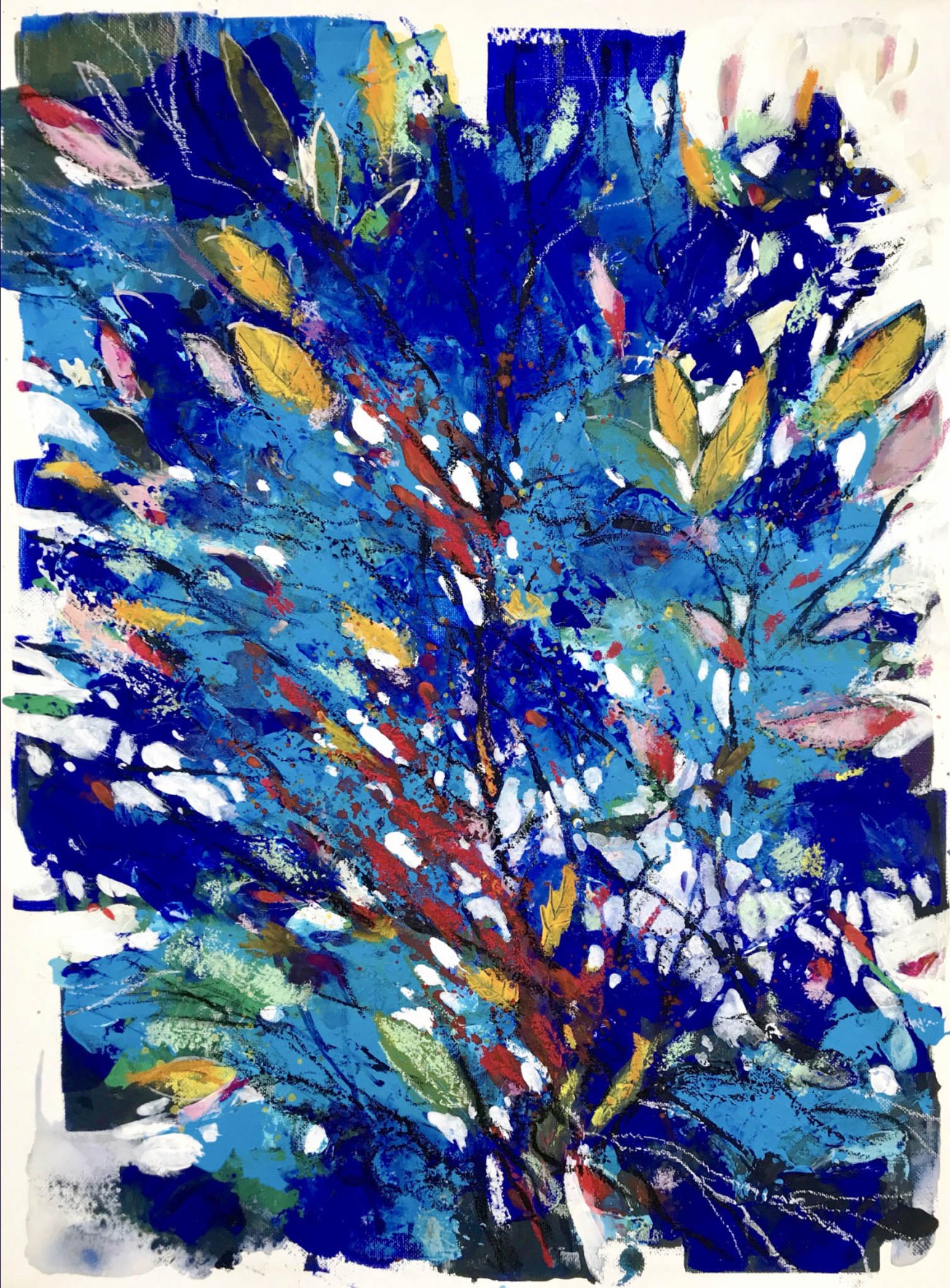 Bushes in the blue